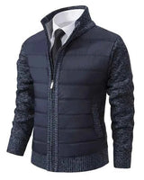 Giacca ibrida trapuntata in maglia da uomo 2