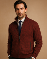 Giacca in maglia con zip e collo a lupetto da uomo 6