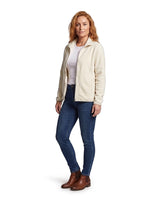 Giacca in pile da donna con collo a lupetto e zip integrale 1
