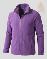 Giacca in pile da donna con collo a lupetto e zip integrale 5