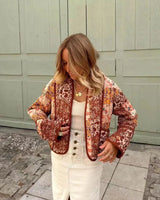 Giacca trapuntata patchwork da donna 3