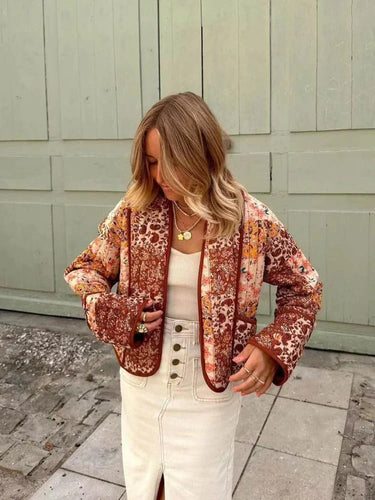 Giacca trapuntata patchwork da donna 3