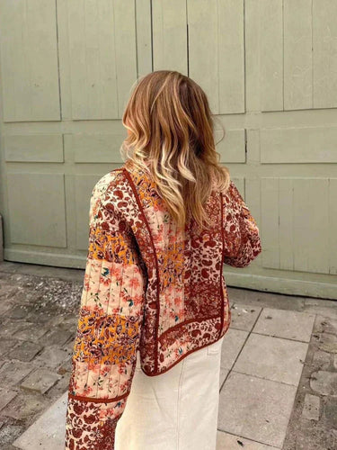 Giacca trapuntata patchwork da donna 5