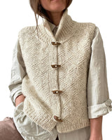 Gilet in maglia da donna con bottoni a levetta 1