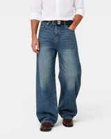 Jeans da uomo a gamba larga con effetto consumato 2