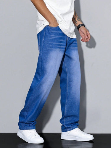 Jeans in denim vestibilità rilassata da uomo 14
