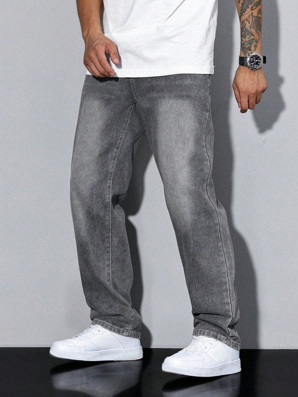 Jeans in denim vestibilità rilassata da uomo 2
