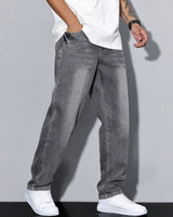 Jeans in denim vestibilità rilassata da uomo 3