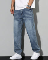 Jeans in denim vestibilità rilassata da uomo 9