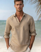 Maglia a maniche lunghe da uomo con scollo a V 2