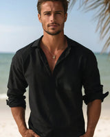 Maglia a maniche lunghe da uomo con scollo a V 4