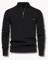 Maglione a coste con zip a un quarto da uomo 2