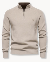 Maglione a coste con zip a un quarto da uomo 3