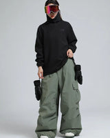 Pantaloni Cargo Larghi da Uomo con Vita Elastica 10