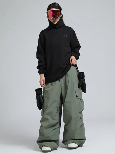 Pantaloni Cargo Larghi da Uomo con Vita Elastica 10