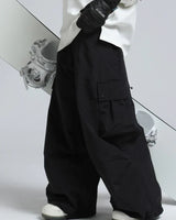 Pantaloni Cargo Larghi da Uomo con Vita Elastica 11