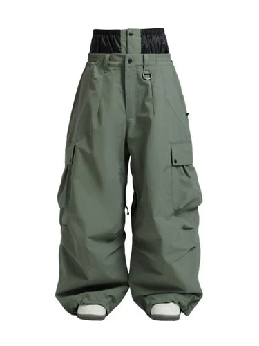 Pantaloni Cargo Larghi da Uomo con Vita Elastica 2