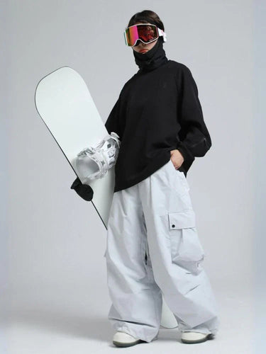 Pantaloni Cargo Larghi da Uomo con Vita Elastica 5