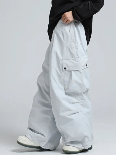 Pantaloni Cargo Larghi da Uomo con Vita Elastica 8