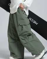 Pantaloni Cargo Larghi da Uomo con Vita Elastica 9