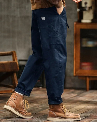Pantaloni Cargo da Uomo con Tasche Applicate e Dettaglio Cintura 7