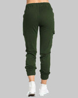 Pantaloni Jogger Cargo da Donna con Vita a Coulisse 10
