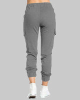 Pantaloni Jogger Cargo da Donna con Vita a Coulisse 11