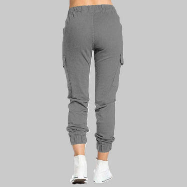 Pantaloni Jogger Cargo da Donna con Vita a Coulisse 11