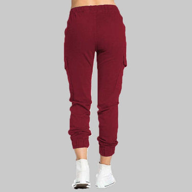 Pantaloni Jogger Cargo da Donna con Vita a Coulisse 12