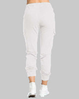 Pantaloni Jogger Cargo da Donna con Vita a Coulisse 14