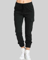 Pantaloni Jogger Cargo da Donna con Vita a Coulisse 16