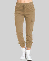 Pantaloni Jogger Cargo da Donna con Vita a Coulisse 4