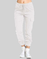 Pantaloni Jogger Cargo da Donna con Vita a Coulisse 7