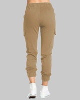 Pantaloni Jogger Cargo da Donna con Vita a Coulisse 9