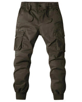 Pantaloni Jogger Cargo da Uomo con Tasche con Zip 5