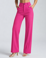 Pantaloni a gamba dritta a vita alta da donna 13
