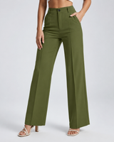 Pantaloni a gamba dritta a vita alta da donna 20