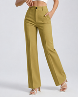 Pantaloni a gamba dritta a vita alta da donna 21