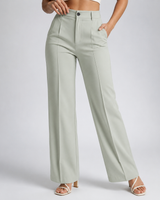 Pantaloni a gamba dritta a vita alta da donna 23