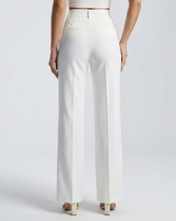 Pantaloni a gamba dritta a vita alta da donna 3
