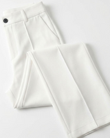 Pantaloni a gamba dritta a vita alta da donna 7