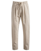 Pantaloni a pieghe da uomo con vita a coulisse 1