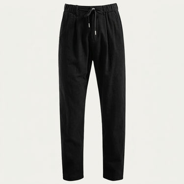 Pantaloni a pieghe da uomo con vita a coulisse 3