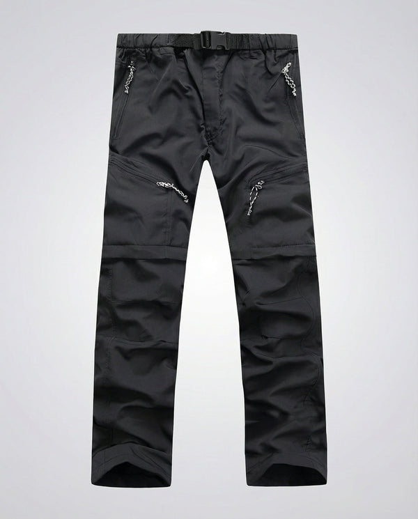 Pantaloni cargo convertibili da uomo con cintura regolabile 2
