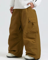 Pantaloni cargo da uomo a gamba larga con vita regolabile 11