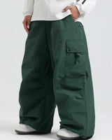 Pantaloni cargo da uomo a gamba larga con vita regolabile 13