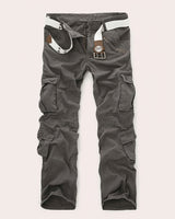 Pantaloni cargo da uomo con tasche a patta e cintura 3