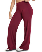 Pantaloni da Yoga a Gamba Larga a Vita Alta da Donna 1