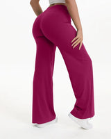 Pantaloni da Yoga a Gamba Larga a Vita Alta da Donna 15