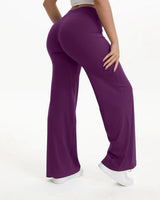 Pantaloni da Yoga a Gamba Larga a Vita Alta da Donna 16